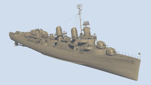 Fletcher class destroyer preview image
